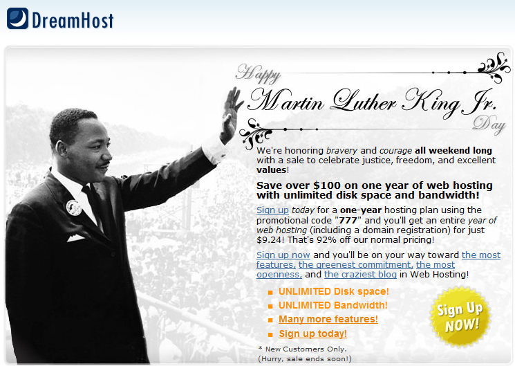 Happy MLK Day from DreamHost!